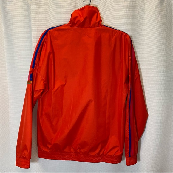 Adidas Originals Unisex Adicolor 3D Trefoil 3-Stripes Track Jacket in Active Red - Picture 15 of 15